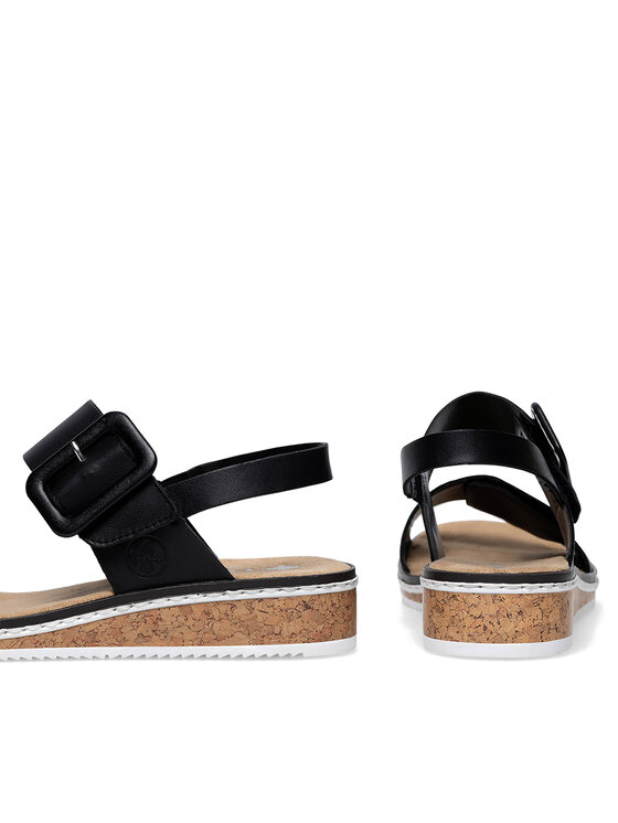 Rieker Rieker Sandalen V3667-00 Schwarz
