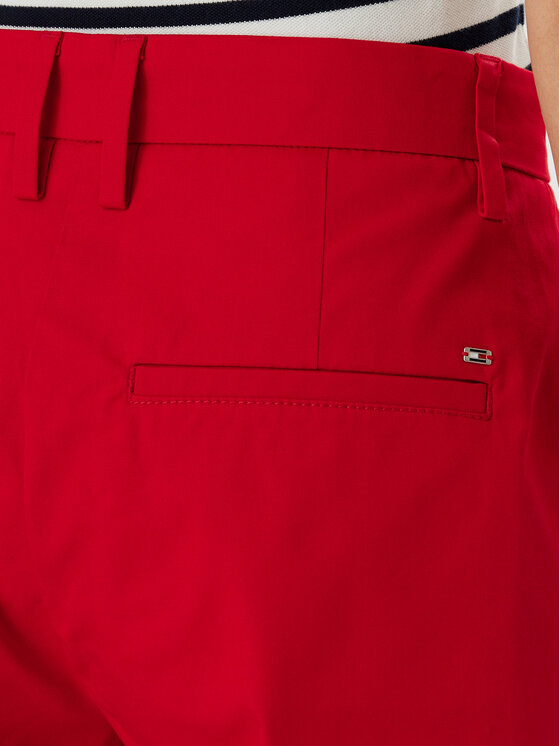 Tommy Hilfiger Tommy Hilfiger Auduma šorti WW0WW41769 Sarkans Regular Fit