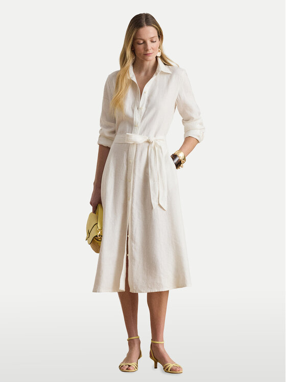 LAUREN RALPH LAUREN LAUREN RALPH LAUREN Krekla kleita 200P13687001 Balts Regular Fit