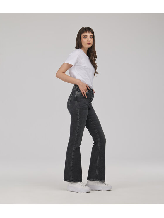 Lee Cooper Lee Cooper Jeansy BECCA Szary Flared Leg
