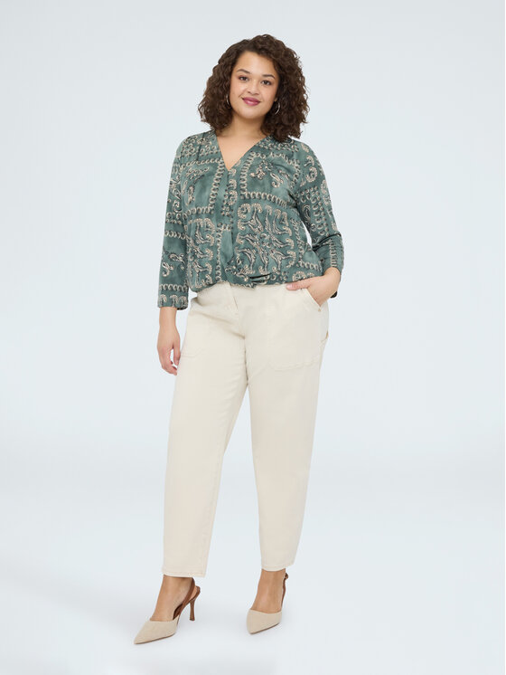 Fiorella Rubino Fiorella Rubino T-shirt G0APL009172N0V5 Verde A-Line Fit