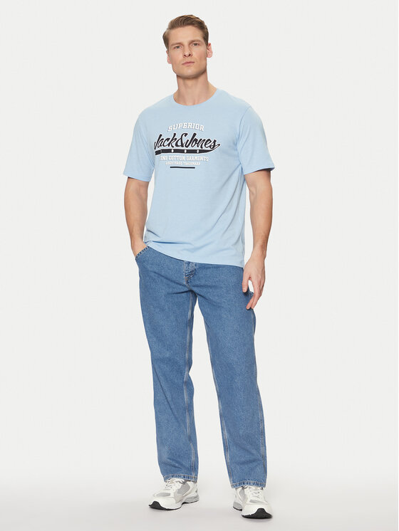 Jack&Jones Jack&Jones Jeans hlače Eddie 12269506 Modra Loose Fit