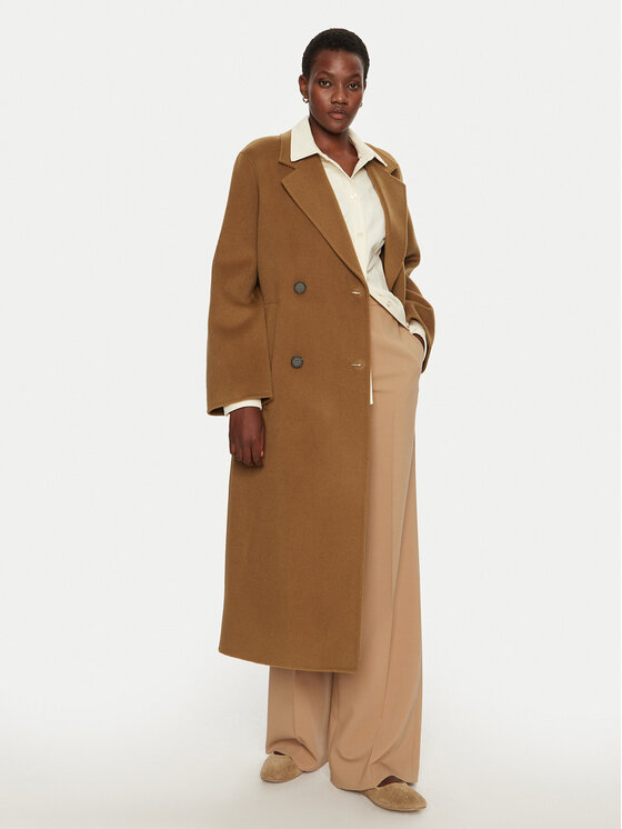IVY OAK IVY OAK Μάλλινο παλτό Clara IO111105 Καφέ Oversize