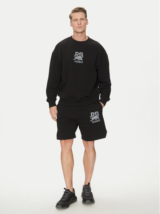 HUGO HUGO Pulóver Dahrain_RB 50542806 Fekete Regular Fit