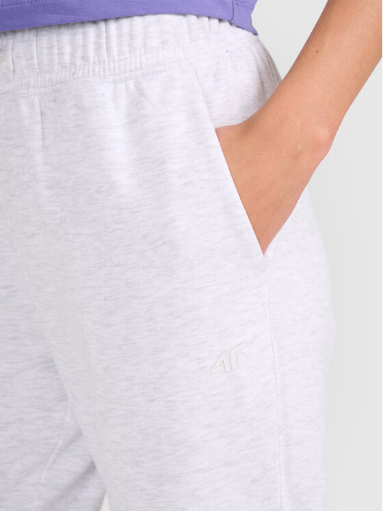 4F 4F Pantaloni da tuta NOS Grigio chiaro Regular Fit
