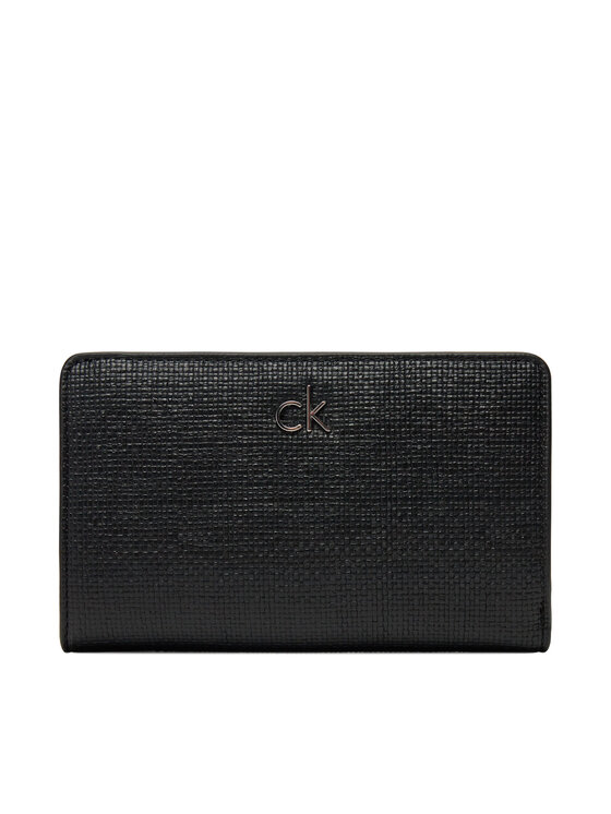 Portofel Mare de Damă Calvin Klein Ck Daily Medium Bifold_Tex K60K612957 Negru