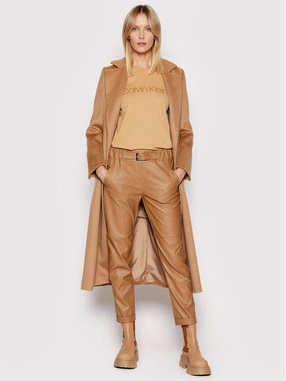 T-shirt Core Logo K20K202142 Marrone Regular Fit