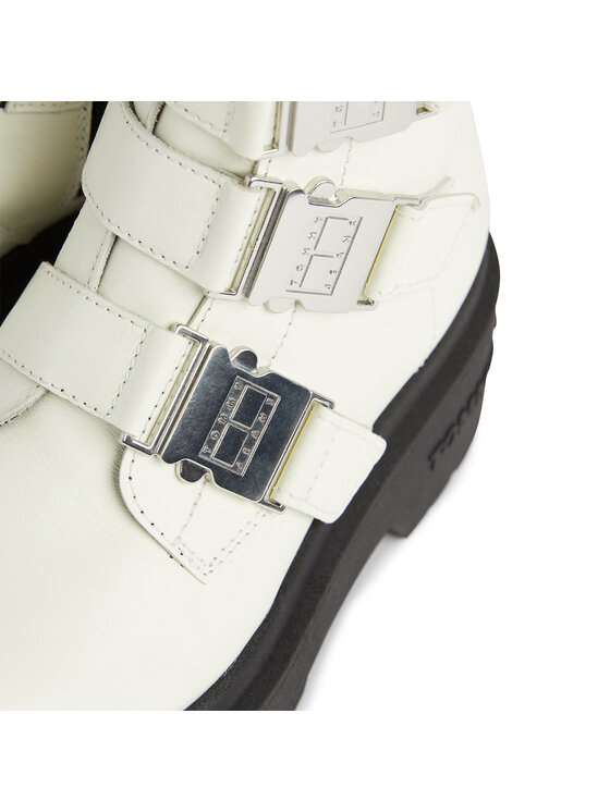 Tommy Jeans Tommy Jeans Ботильйони Tjw Chunky Boot Hardware EN0EN02443 Écru