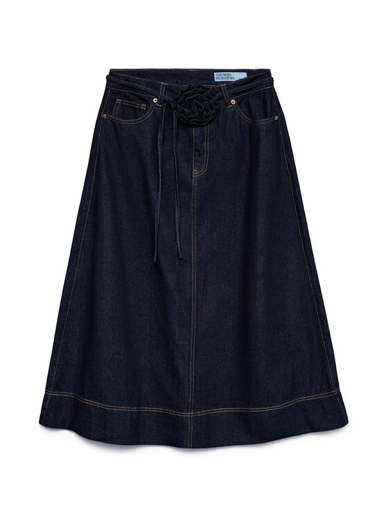 Vero Moda Vero Moda Džinsinis sijonas Ruth 10343067 Tamsiai mėlyna A-Line Fit