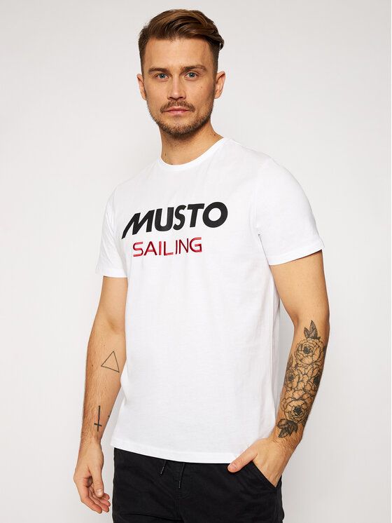 Musto Musto Tričko 82020 Biela Regular Fit