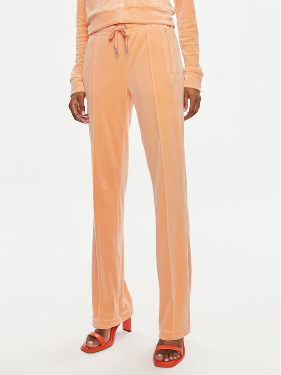 Juicy Couture Juicy Couture Donji dio trenerke Tina JCAPW045 Narančasta Regular Fit
