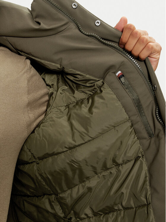 Tommy Hilfiger Tommy Hilfiger Parka MW0MW37369 Πράσινο Regular Fit