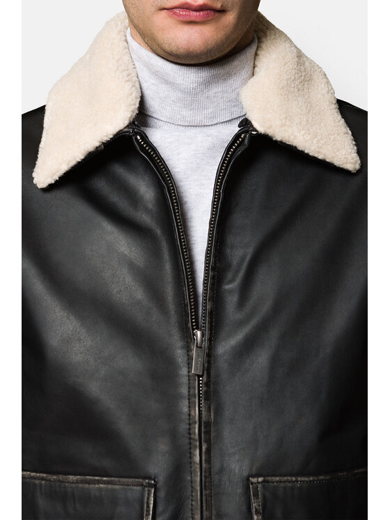 Lancerto Lancerto Kurtka skórzana Blain KU068222000008 Czarny Regular Fit