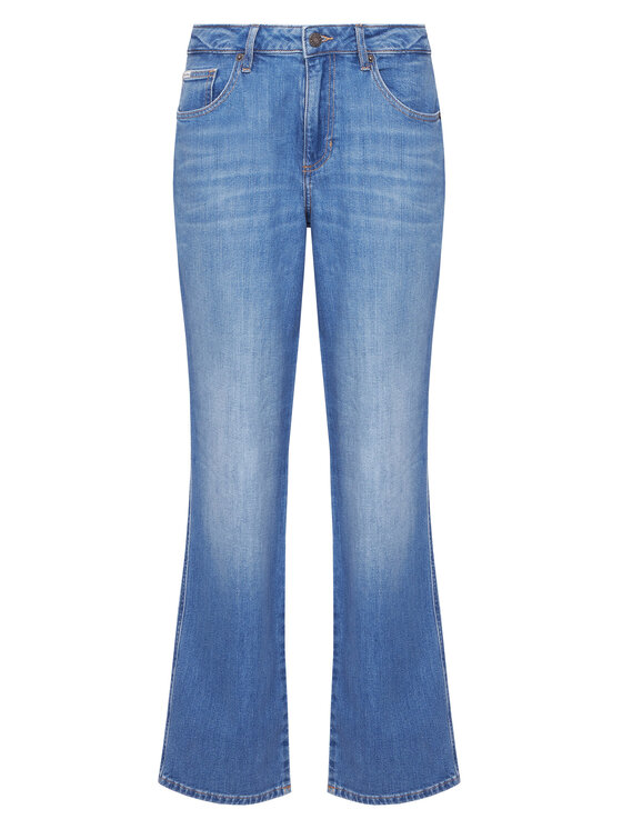 Guess Jeans Guess Jeans Džinsai W5YA0I D0022 Mėlyna Boyfriend Fit