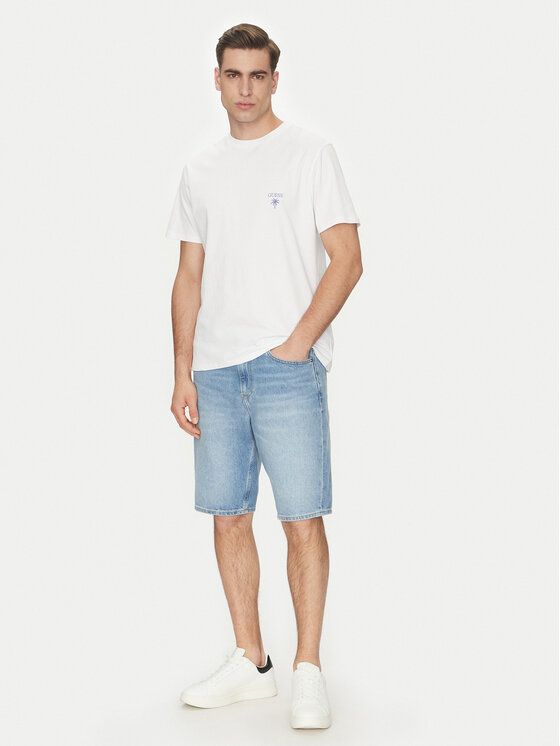 Guess Guess T-Shirt F5GI09 KA260 Biały Regular Fit