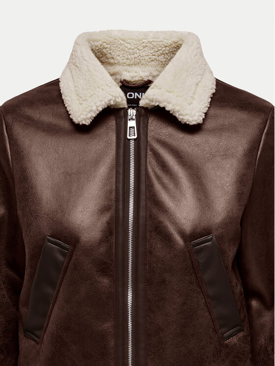 ONLY ONLY Jacke aus Kunstleder Betty 15322046 Braun Regular Fit