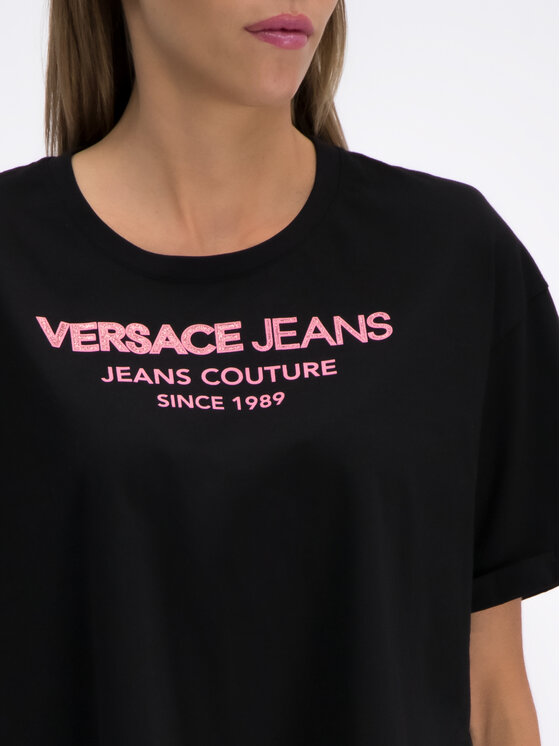 Versace Jeans Versace Jeans T-shirt B2HTB7T6 Noir Regular Fit