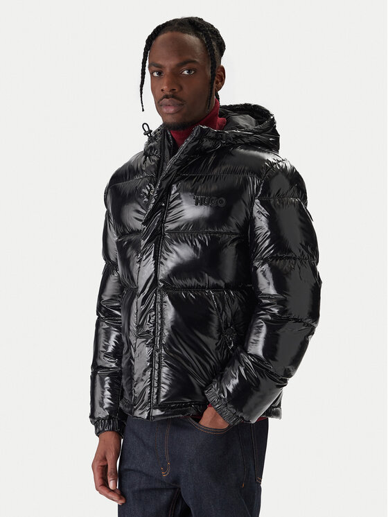 HUGO HUGO Zimní bunda Baro2541 50549355 Černá Regular Fit