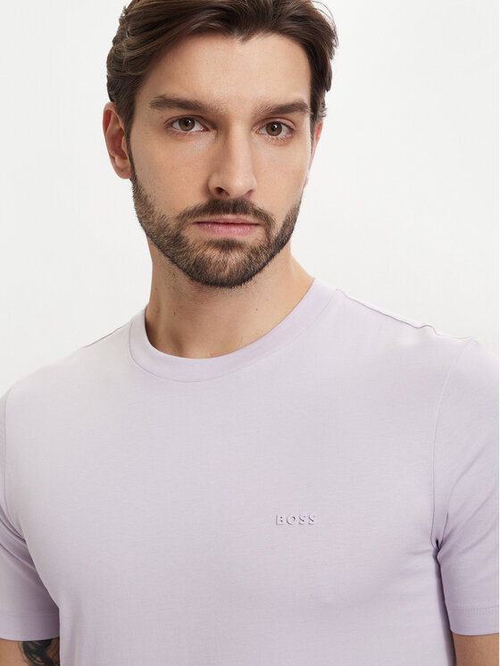 BOSS BOSS T-Shirt Thompson 01 50468347 Fioletowy jasny Regular Fit