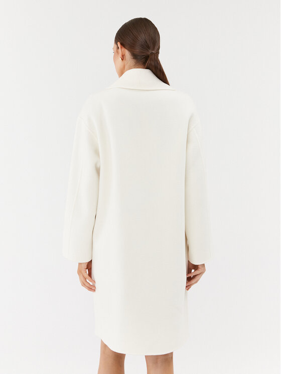 Marella Marella Cappotto di lana Nandina 2330160838200 Écru Regular Fit