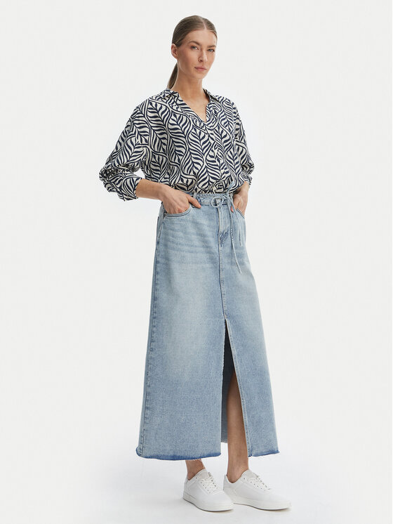 Vero Moda Vero Moda Džínsová sukňa Wien 10341834 Modrá Regular Fit