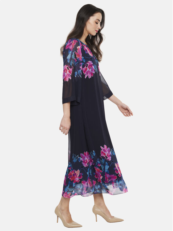 Potis & Verso Potis & Verso Sukienka letnia Noelia Granatowy Regular Fit