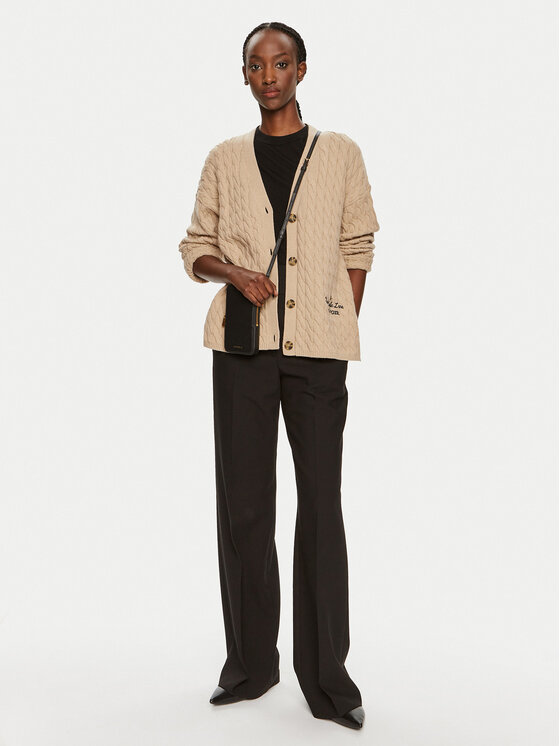 Tommy Hilfiger Tommy Hilfiger Kardigāns WW0WW42143 Bēšs Relaxed Fit