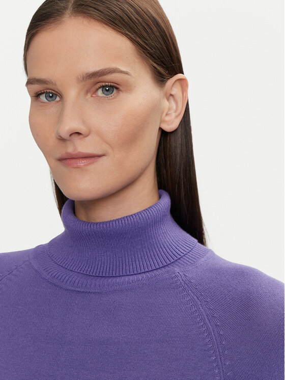 Tatuum Tatuum Rollkragenpullover Nekoki T2419.092B Violett Regular Fit