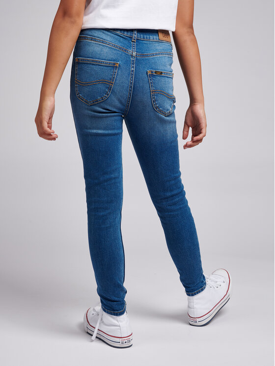 Lee Lee Jeans hlače Scarlett High Waist LEG5005 Modra