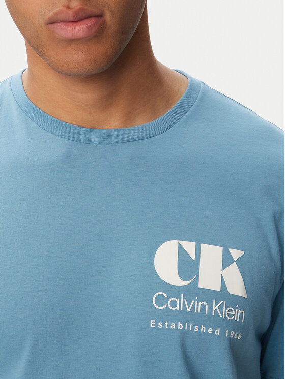 Calvin Klein Jeans Calvin Klein Jeans Marškinėliai Resort Graphic LV04RG802G Mėlyna Regular Fit