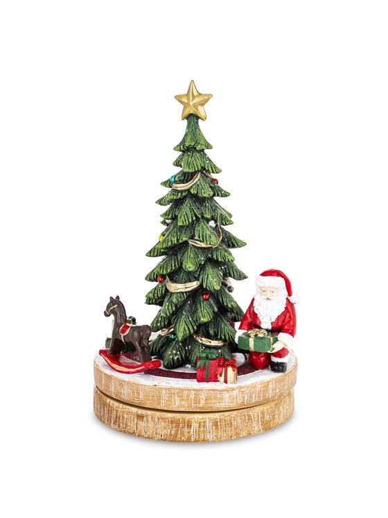 MIAhome MIAhome Figurka choinka LED z pozytywką 25x15,5x15,5 cm PERI Kolorowy