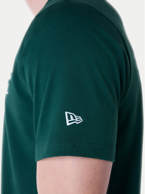 New Era New Era Tricou Oakland Athletics MLB Pennant Graphic 60596214 Verde Regular Fit