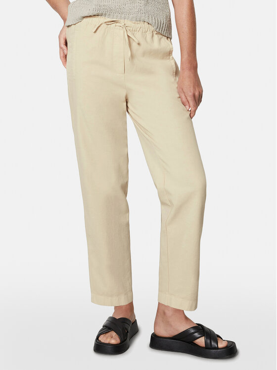 Marc O'Polo Marc O'Polo Medžiaginės kelnės M03 1340 10317 Smėlio Slim Fit