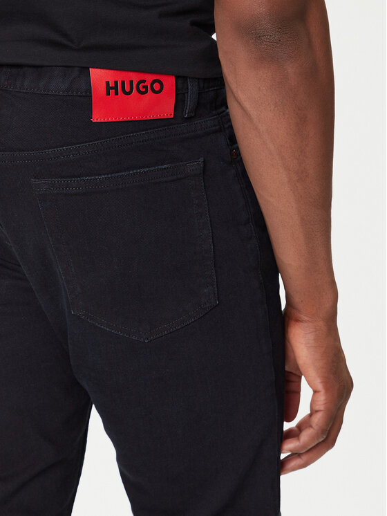 HUGO HUGO Jeans hlače 50542677 Mornarsko modra Slim Fit