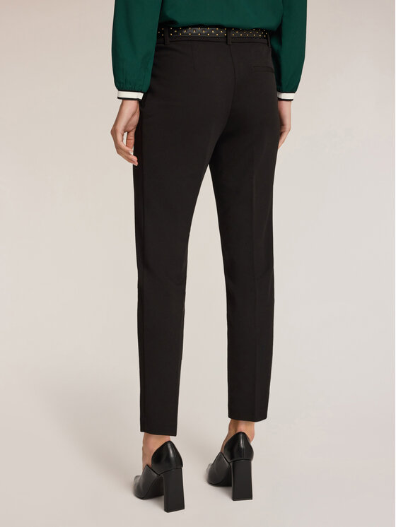 Motivi Motivi Pantaloni di tessuto P189Q003742N033 Nero Regular Fit