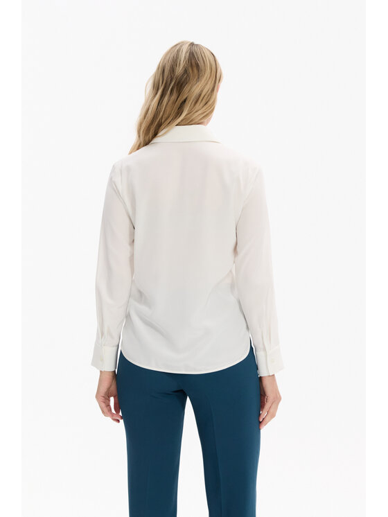 Deni Cler Milano Deni Cler Milano Koszula W-DC-1468-F5-D3-11-1 Kremowy Regular Fit