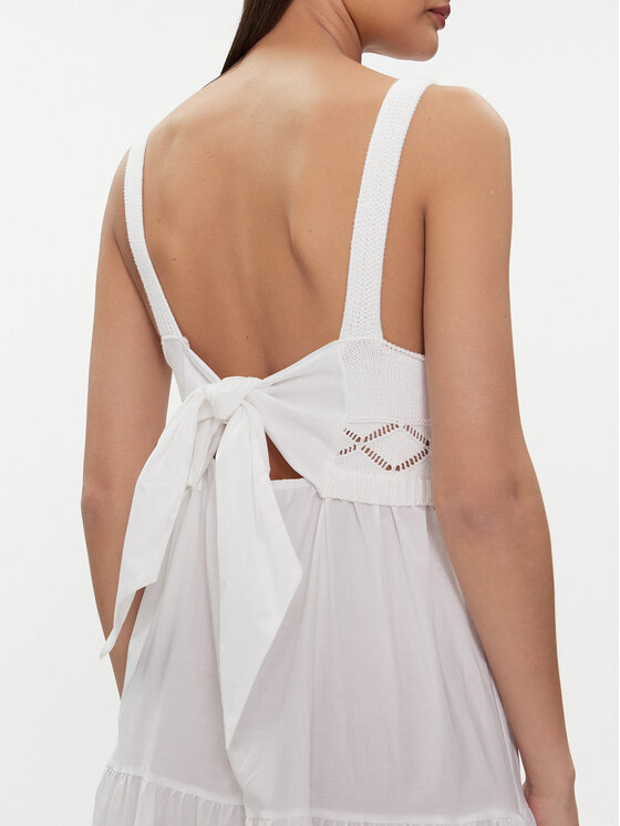 Liu Jo Liu Jo Rochie de vară MA4070 MA23A Alb Regular Fit