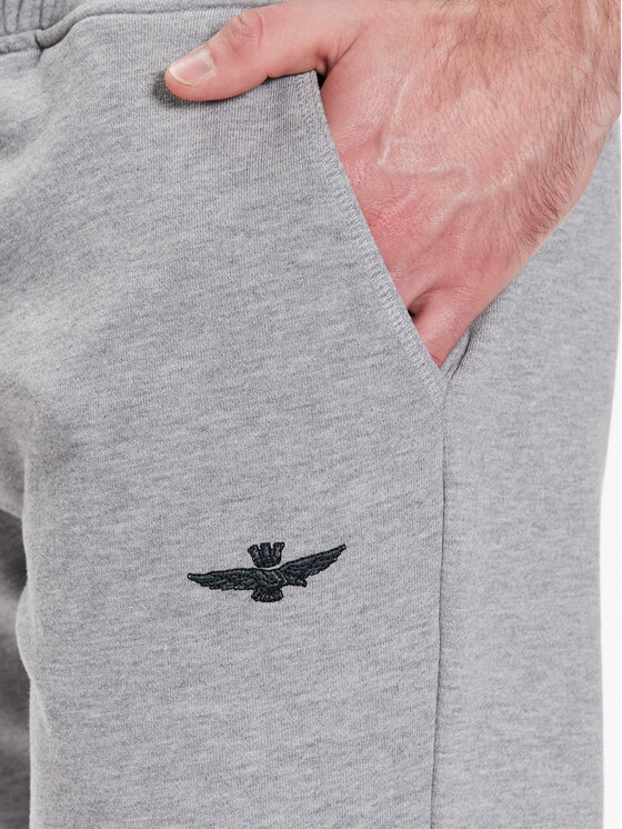 Aeronautica Militare Aeronautica Militare Spodnie dresowe 231PF873F488 Szary Regular Fit