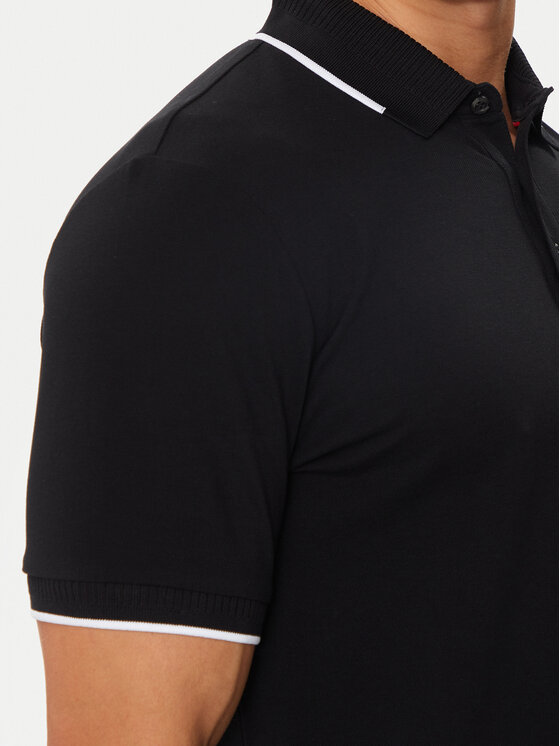 HUGO Hugo Polo Deresino232 50490775 Czarny Slim Fit