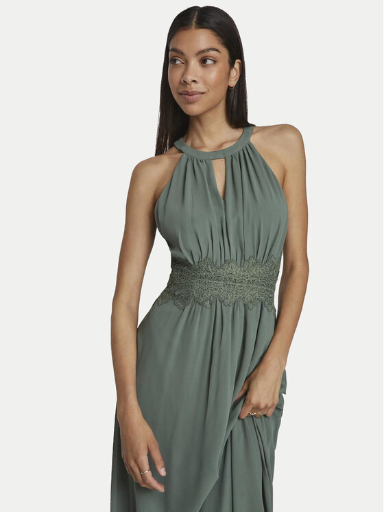 Vila Vila Abito da sera Milina 14052647 Verde Regular Fit