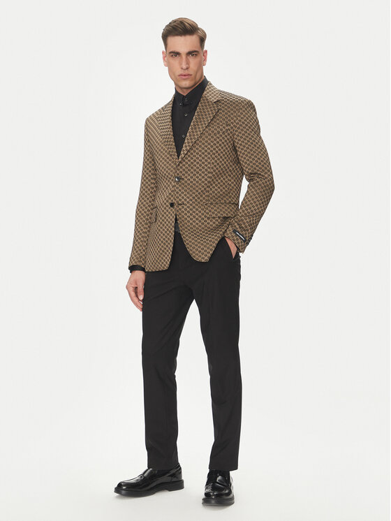 KARL LAGERFELD KARL LAGERFELD Піджак 155106 552115 Коричневий Slim Fit