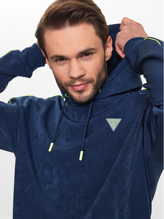 Guess Guess Μπλούζα Z3YQ08 KBC00 Σκούρο μπλε Regular Fit