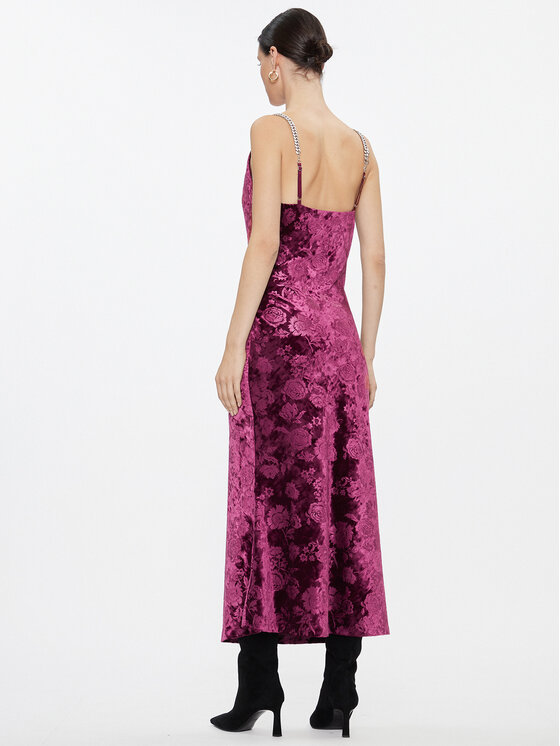 Guess Guess Kokteilinė suknelė W3BK44 KBXN0 Violetinė Regular Fit