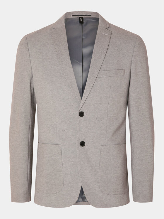 Selected Homme Selected Homme Marynarka Delon 16092484 Szary Slim Fit