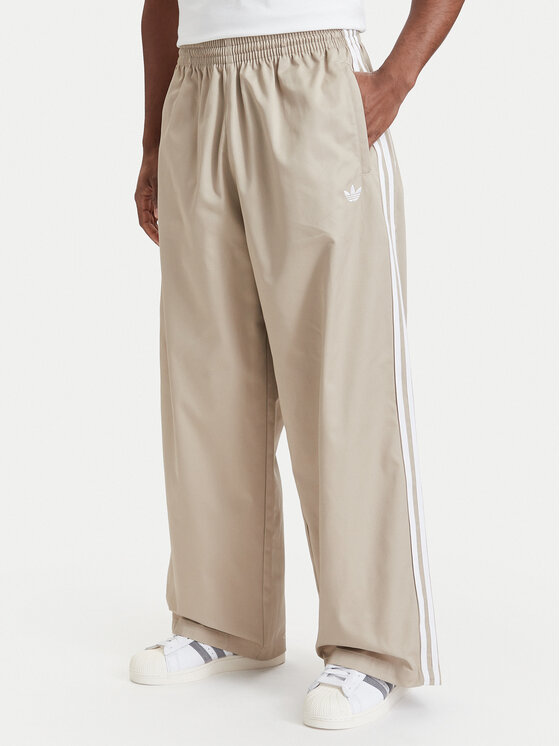 adidas adidas Jogginghose Adicolor Sst Cotton Twill Trousers KR1385 Beige Relaxed Fit
