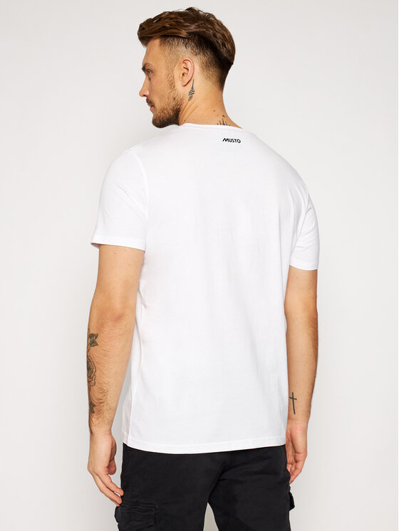 Musto Musto T-krekls 82020 Balts Regular Fit