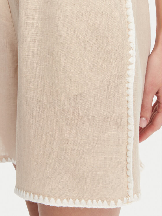 ICONA ICONA Шорти от плат RP5LE006 Бежов Regular Fit