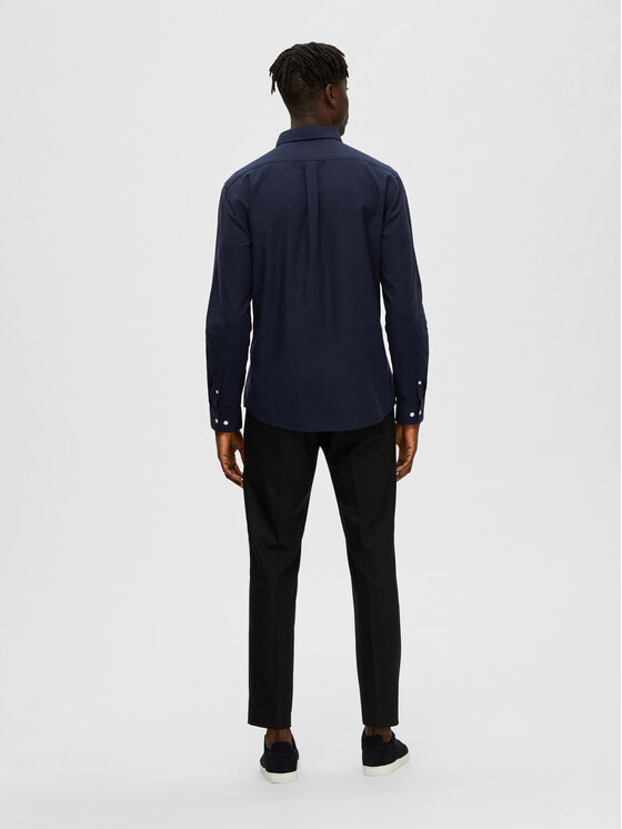 Selected Homme Selected Homme Πουκάμισο 16079052 Σκούρο μπλε Regular Fit