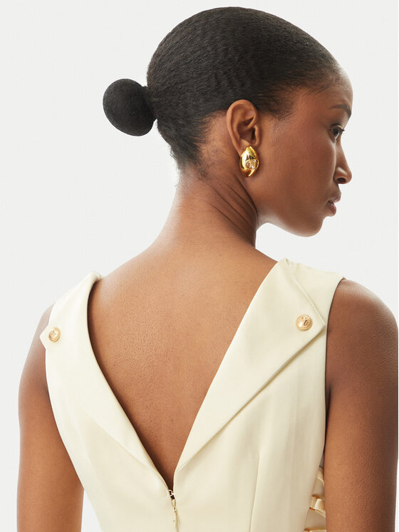 Elisabetta Franchi Elisabetta Franchi Koktel haljina AB-772-51E2-DC7 Žuta Slim Fit