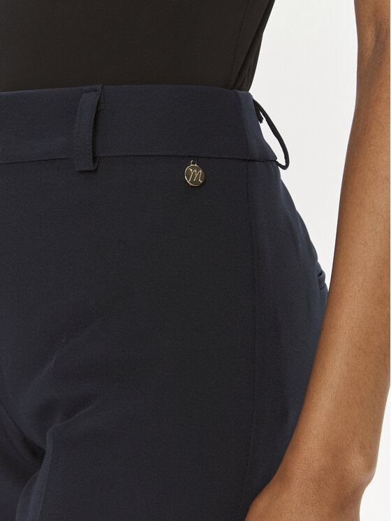 Maryley Maryley Bavlnené nohavice 24EB52Z/M23/43BL Tmavomodrá Regular Fit